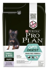 Pro Plan OptiDigest Grain Free Small and Mini Puppy сухой корм для щенков мелких пород с индейкой 700 гр. 